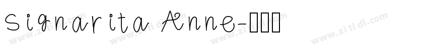Signarita Anne字体转换